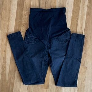 Black maternity jeggings